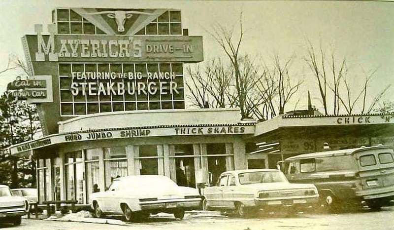 Mavericks Drive-In - Old Photo (newer photo)